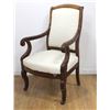 Image 2 : Set 3 French Empire Walnut Fauteuils