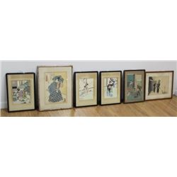 6 Japanese Prints