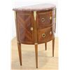 Image 2 : Marble Top Louis XVI Style  Demilune Commode