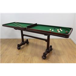 Late Regency Mahogany Snooker Table