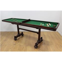 Late Regency Mahogany Snooker Table