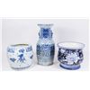 Image 1 : Grouping 3 Blue & White Porcelain Chinese Items