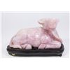 Image 1 : Chinese Rose Quartz Water Buffalo