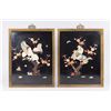 Image 1 : Pair Mother of Pearl Wall Decorations with Birds