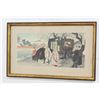 Image 1 : Japanese Tryptich, Woodblock Prints