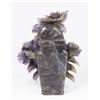 Image 4 : Carved Amethyst Quartz Floral Covered Urn