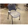 Image 2 : HERMAN MILLER CAPER STACKABLE ROLLING CLIENT CHAIR, LIGHT BLUE