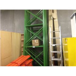 LOT OF HEAVY DUTY WAREHOUSE RACKING, 6X12' UPRIGHTS, 3X8' UPRIGHTS, 42'' DEEP, 30X 9' CROSSBARS,