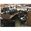 Image 2 : SANDALWOOD 6' X 6' CORNER RECEPTION DESK & SANDALWOOD PERSONAL STORAGE CABINET