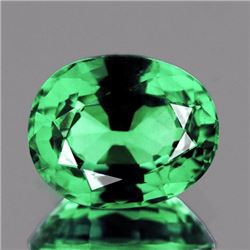 Natural  Green Apatite 10x7mm -  VVS