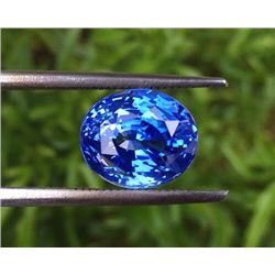 Natural Cornflower Blue Sapphire 6.65 Carats - GRS