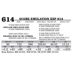 Score Emulation XXP 614