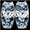 Image 1 : Natural London Blue Topaz Earrings