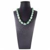 Natural Green Aventurine Diamond Polished Necklace