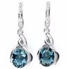 Image 1 : LONDON BLUE TOPAZ 925 SILVER EARRINGS