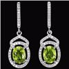 Image 1 : Natural Green Peridot Earrings