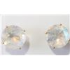 Image 1 : #1-10KT YELLOW GOLD MOONSTONE EARRINGS