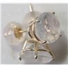 Image 2 : #1-10KT YELLOW GOLD MOONSTONE EARRINGS