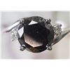 Image 1 : #2-14KT WHITE GOLD BLACK DIAMOND & WHITE