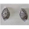 Image 2 : #8-14KT WHITE GOLD DIAMOND EARRING