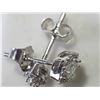 Image 3 : #8-14KT WHITE GOLD DIAMOND EARRING