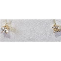 #11-14KT YELLOW GOLD DIAMOND EARRINGS