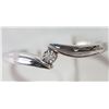 Image 1 : #19-10KT WHITE GOLD DIAMOND RING