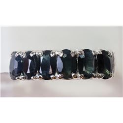 #23-STERLING SILVER SAPPHIRE RING