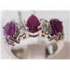 Image 1 : #26-STERLING SILVER RUBY RING