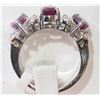 Image 2 : #26-STERLING SILVER RUBY RING