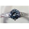 Image 1 : #27-14KT WHITE GOLD TANZANITE & DIAMOND RING