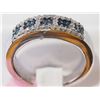 Image 2 : #29-STERLING SILVER BLUE DIAMOND & WHITE