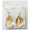 Image 2 : #30-14KT YELLOW GOLD CITRINE EARRING