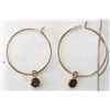 Image 2 : #33-14KT YELLOW GOLD BLACK  DIAMOND EARRING