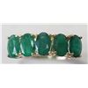 Image 1 : #46-10KT YELLOW GOLD EMERALD RING