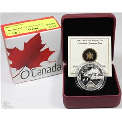 2013 CANADIAN FINE SILVER (99.99) $10 COIN