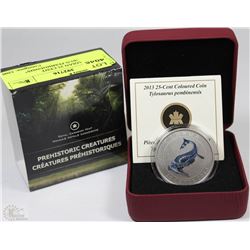 2013 CANADIAN 25 CENT "TYLOSAURUS PEMBINENSIS"