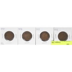 1916-1919 CANADIAN LARGE PENNY COLLECTION
