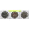 Image 1 : LOT OF 3 CANADIAN $1.00 COINS