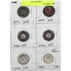 Image 1 : LOT OF SIX ASSORTED CANADIAN COINS INCL 19.56 DOT