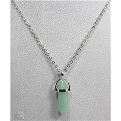 JADE CHAKRA PENDANT WITH 18" CHAIN