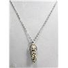 Image 1 : DALMATION JASPER CHAKRA PENDANT WITH 18" CHAIN