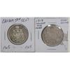 Image 1 : 1919 AND 1965 CANADIAN SILVER HALF DOLLARS