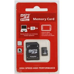 NEW 32GB MICRO SD CARD WITH ADAPTOR