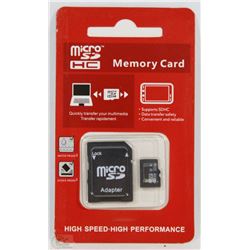 NEW 32GB MICRO SD CARD WITH ADAPTOR