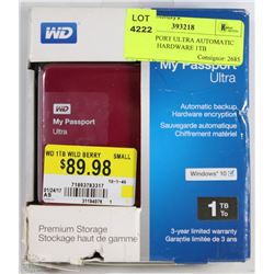 MY PASSPORT ULTRA AUTOMATIC BACK UP HARDWARE 1TB