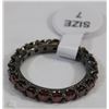Image 1 : NEW BLACK WITH RED STONE RING SIZE 7