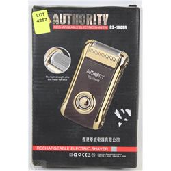 NEW AUTHORITY RECHARGEABLE ELECTRIC SHAVER
