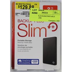 BACKUP PLUS SLIM PORTABLE STORAGE 2TB