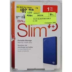 BACKUP PLUS SLIM PORTABLE STORAGE 1TB